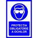 placuta pentru protectia obligatorie a ochilor